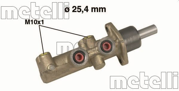 050481 Metelli Циліндр гальмівний, головний