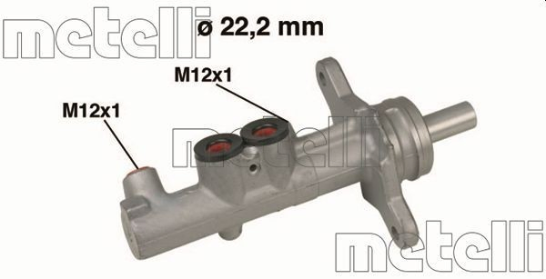 050535 Metelli Циліндр гальмівний, головний