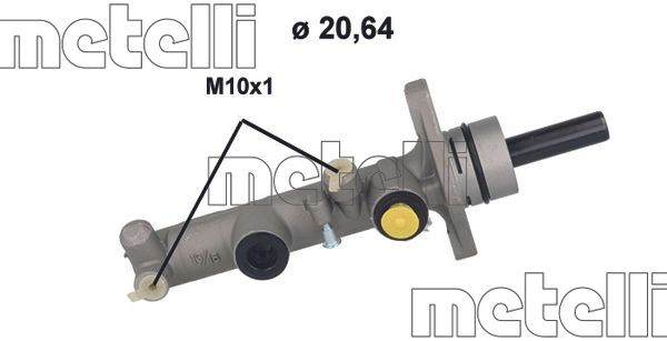 051206 Metelli Циліндр гальмівний, головний