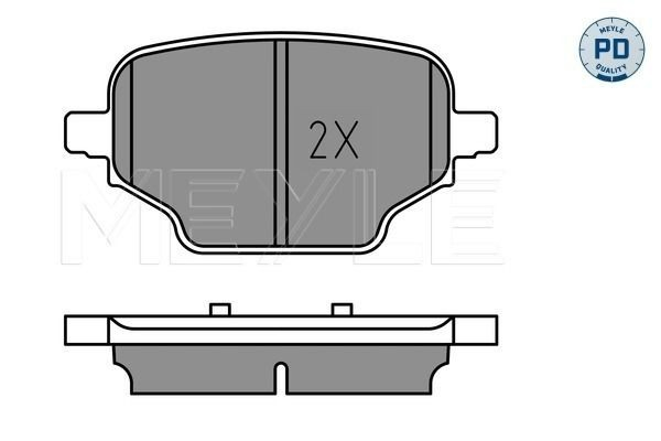 1688139780 Peugeot/Citroen Колодки гальмівні задні, дискові