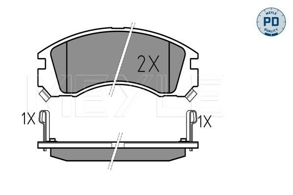 Гальмівні колодки Mitsubishi Outlander II XL позашляховик (CWW) (2005 - 2012) ціна, від 30.84 USD