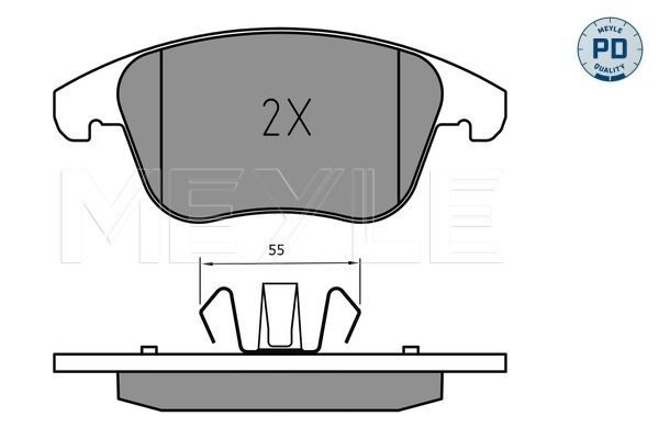  Передні тормозні колодки Ford Fusion 