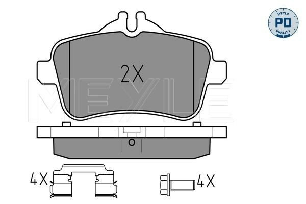 Колодки гальмівні задні, дискові на Mercedes GL  X166
