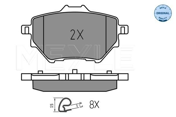Задні гальмівні колодки Tomex 1836 ціна, від 23.68 USD