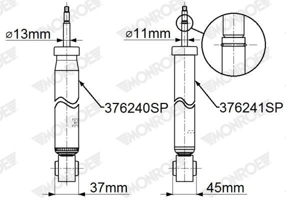 Амортизатор задній 5C0513025E VAG