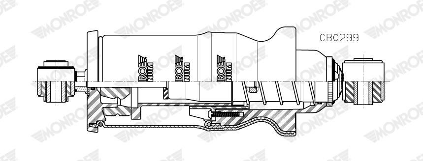 CB0299 Monroe Амортизатор кабіни (TRUCK)