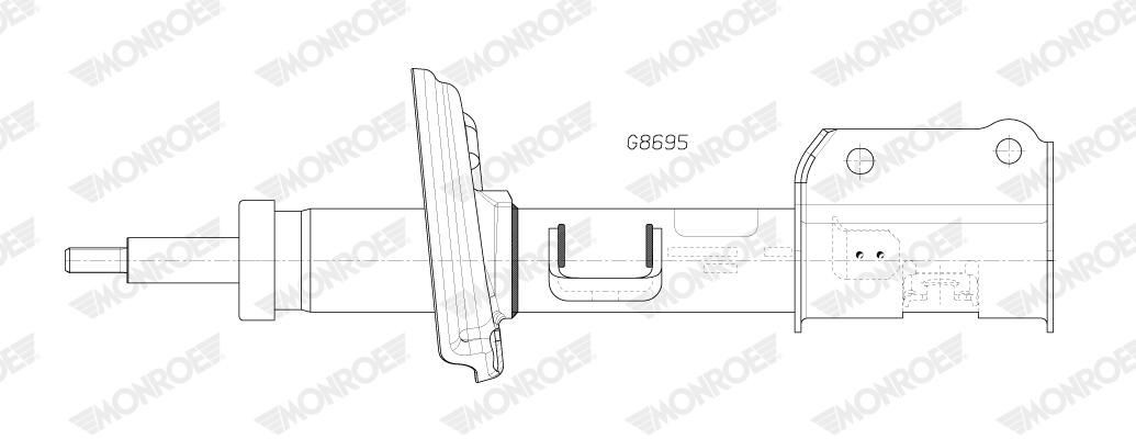 G8695 Monroe Амортизатор передньої підвіски