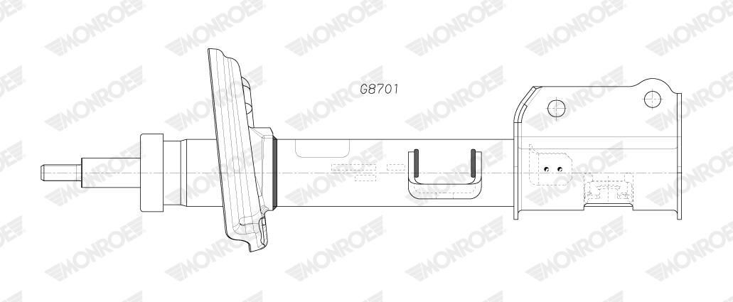 G8701 Monroe Амортизатор задній, правий