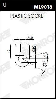 Купити ML5198 Monroe Амортизатор двері багажника