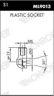 Амортизатор кришки багажника Mazda 323 F VI