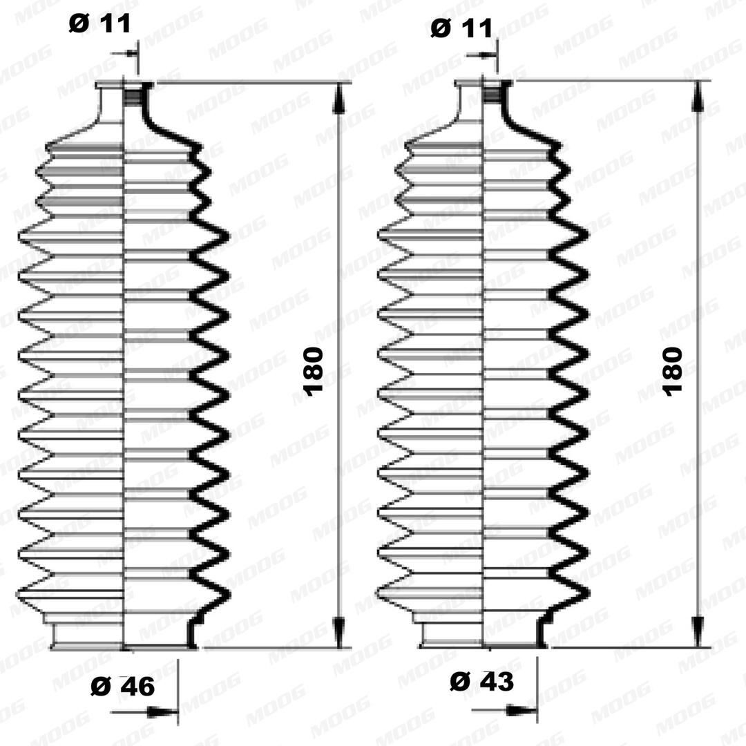 K150098 Moog Пильник рульової