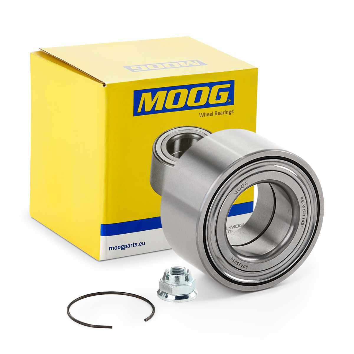 Комплект підшипник маточини передньої Moog REWB11451 ціна, від 15.45 USD