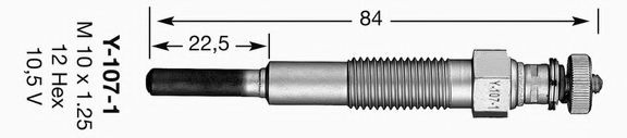 Свіча накалу NGK Y1071 ціна, від 9.65 USD