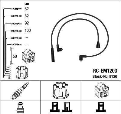 Дроти запалювання Mitsubishi MD997523 ціна, від 181.47 USD