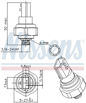 301038 Nissens Датчик тиску