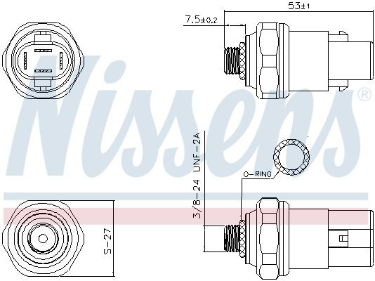 301043 Nissens Датчик тиску