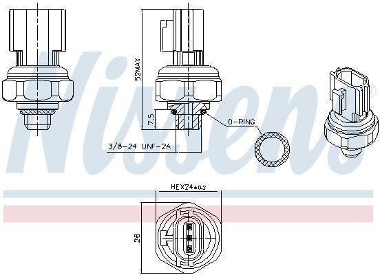 Датчик тиску на Hyundai Santa Fe IV TM, TMA