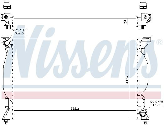 Радіатор 60301A Nissens