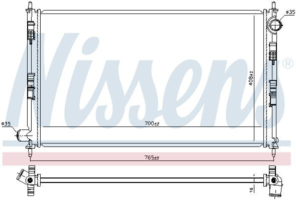 Радіатор 1350A694 Chrysler