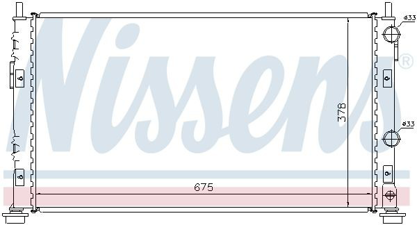 Радіатор основний Nissens 61003 ціна, від 73.71 USD