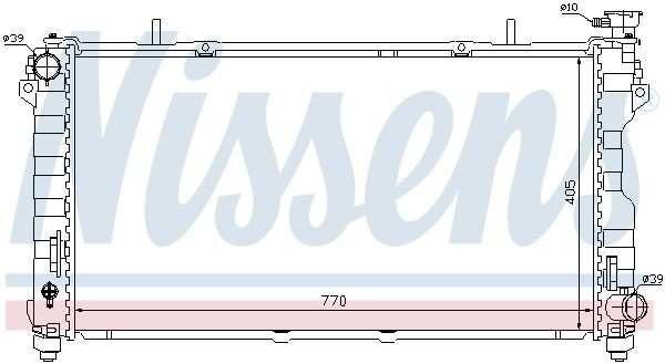 Радіатор охолодження Nissens 61004