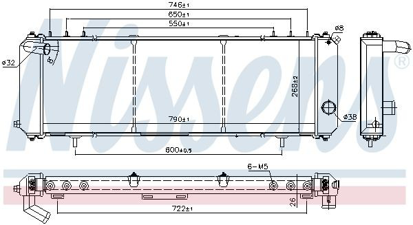 Радіатор 61008 Nissens