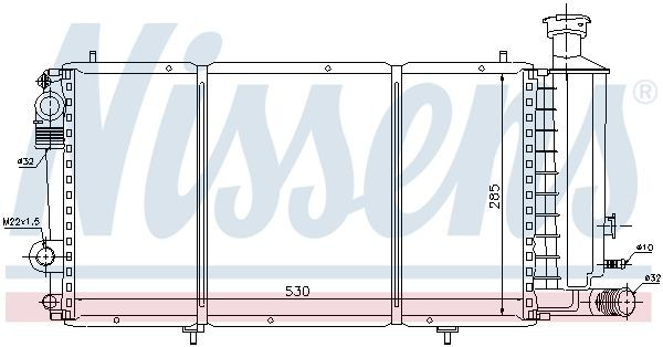 Купити 61357 Nissens Радіатор двигуна