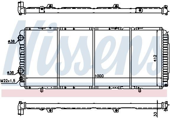 Радіатор 61393 Nissens