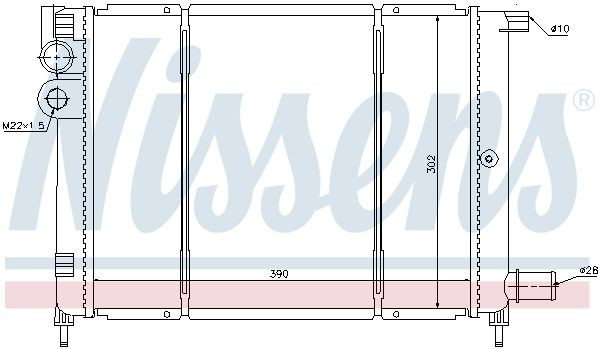 Радіатор охолодження Nissens 61397