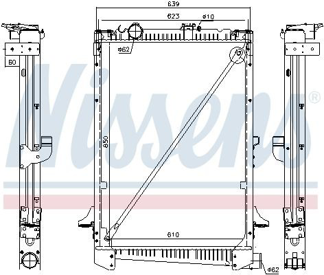 Радіатор основний DAF 1434916 ціна, від 309.65 USD