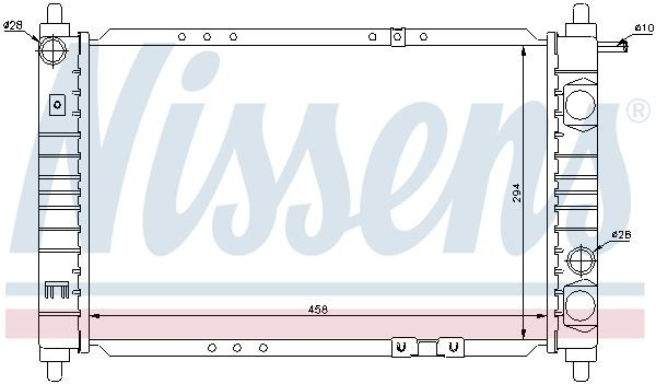 Радіатор охолодження Nissens 61653