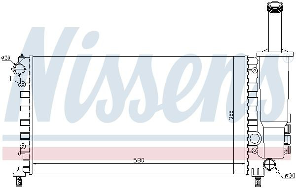 Радіатор основний Nissens 61881 ціна, від 54.97 USD