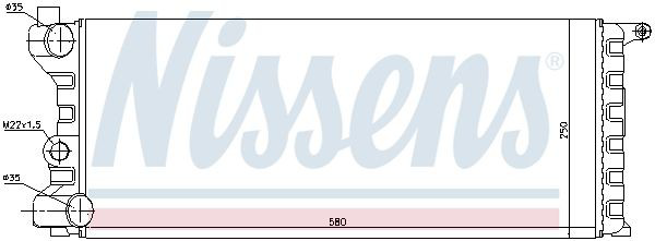 Радіатор основний Nissens 62312 ціна, від 34.07 USD