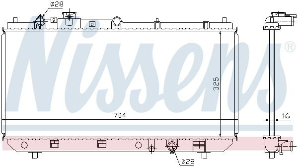 Радіатор охолодження Nissens 62403