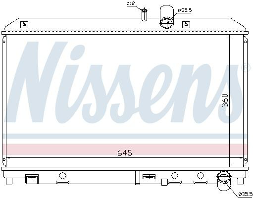 Радіатор охолодження Nissens 62458