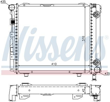 Радіатор охолодження Nissens 62650