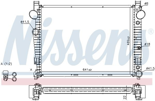 Радіатор основний Nissens 62771A ціна, від 130.01 USD