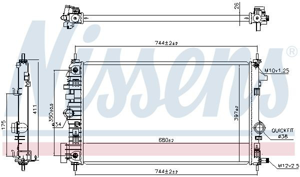 Радіатор 630769 Nissens