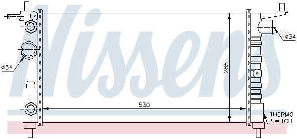 Радіатор 63284 Nissens