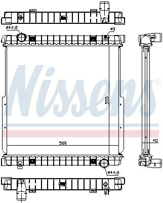 Радіатор охолодження Nissens 63333