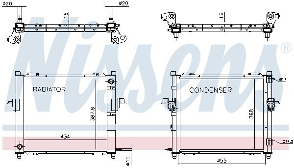 Радіатор охолодження Nissens 637635
