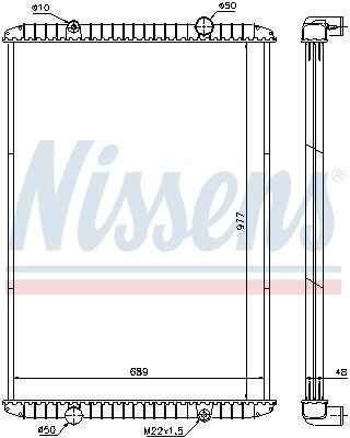 637750 Nissens Радіатор охолодження двигуна