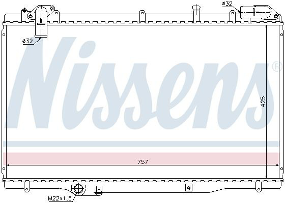 Радіатор основний Nissens 63791 ціна, від 159.06 USD