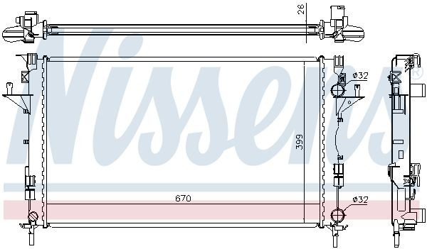 Радіатор 63816A Nissens