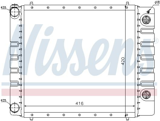 Радіатор охолодження Nissens 64328