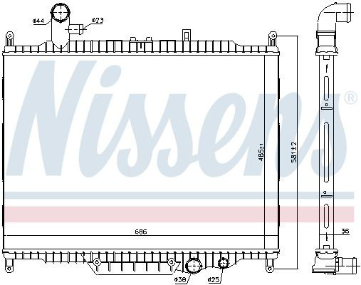 64332 Nissens Радіатор охолодження двигуна