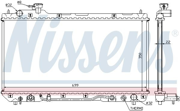 64630A Nissens Радіатор охолодження двигуна