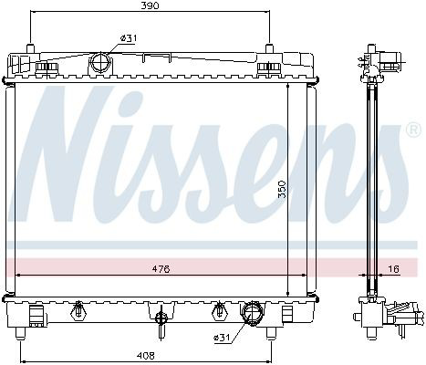 Радіатор 64682 Nissens