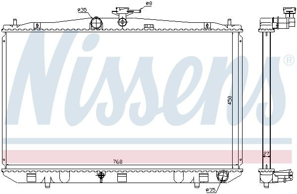 Радіатор основний Polcar 8082081 ціна, від 104.14 USD