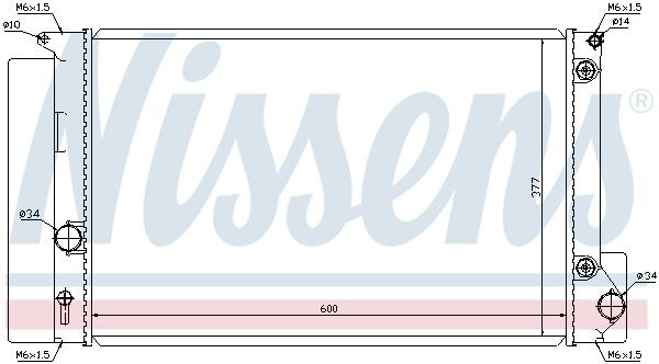 Радіатор основний Nissens 64694 ціна, від 101.29 USD